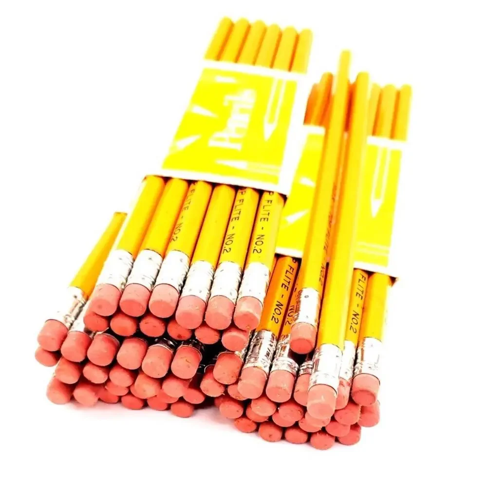 NOS No 2 Wood Pencils (62) 2500 F.D.R Original Box Vintage School Pencils